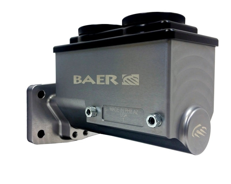 Baer Brakes Mopar 1-1/8in Bore Remaster 4-Bolt Right Port Master Cylinder Assembly - Gray