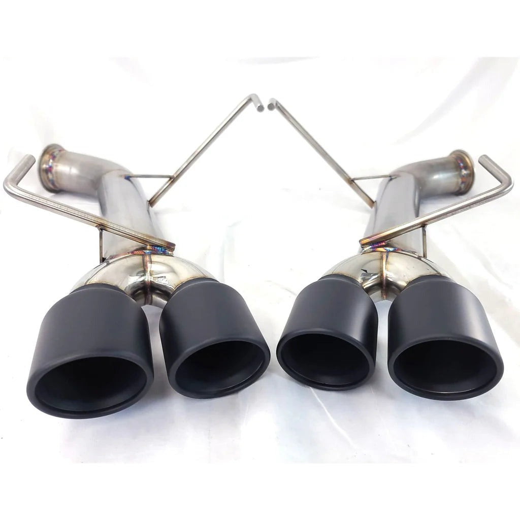 ETS Axle-Back Exhaust System w/Muffler Stealth Black Tips - 2022-2024 Subaru WRX