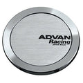 Advan Racing 73mm Flat Type Centercap (Sand Metallic Finish w/ Black Letters) - Universal