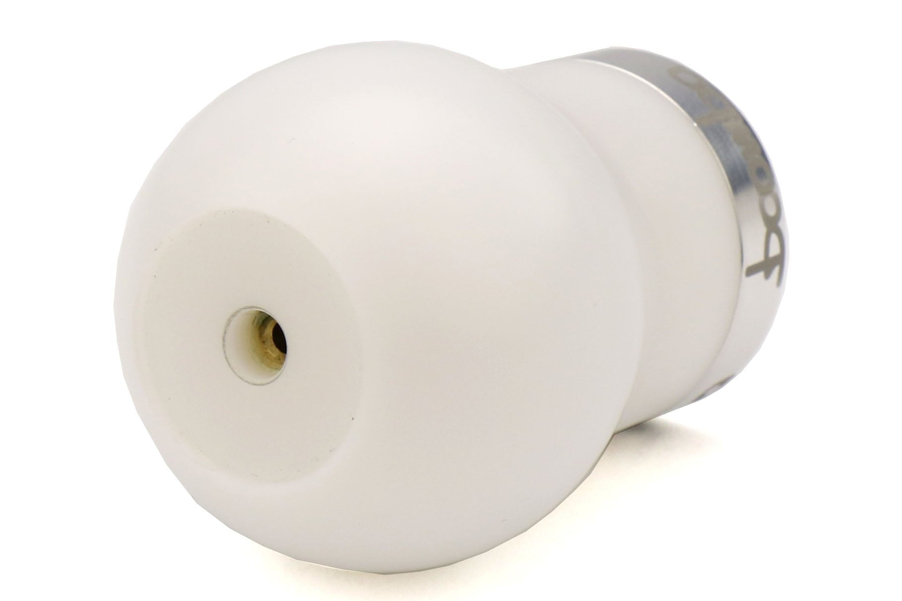 Boomba Racing White Delrin Shift Knob w/ Natural Finish Trim - Subaru 6MT Models (inc. 2004+ STI / 2015+ WRX)