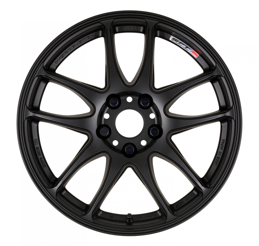 Work Wheels Emotion CR Kiwami Matte Black 18x8.5 +38mm 5x114.3 (Sold as Pair) - 2015-2024 Subaru WRX / 2015-2021 STI / 2019-2024 Forester