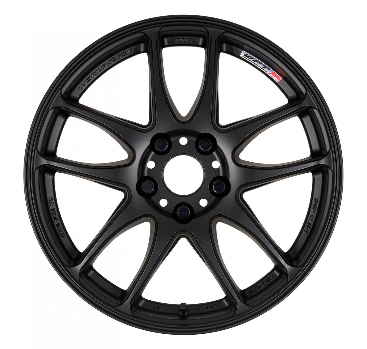Work Wheels Emotion CR Kiwami Matte Black 18x8.5 +38mm 5x114.3 (Sold as Pair) - 2015-2024 Subaru WRX / 2015-2021 STI / 2019-2024 Forester