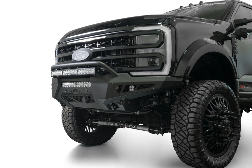 Addictive Desert Designs 2023+ Ford Super Duty HoneyBadger Front Bumper w/ Top Hoop