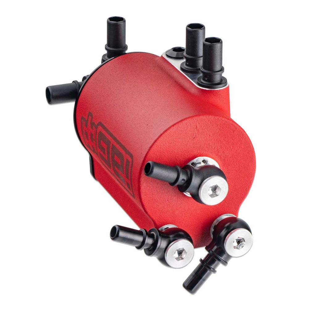 IAG Performance Air Oil Separator AOS - Red - 2015-2021 Subaru WRX / 2014-2018 Forester XT