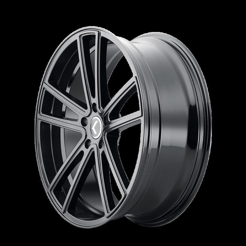 Kraze KR190 Lusso 22x8.5 5x112 +38 Offset Gloss Black Wheel