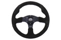 NRG Reinforced Steering Wheel Suede 320mm Black - Universal