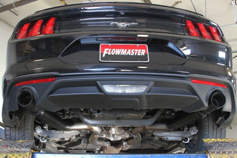 Flowmaster 15-23 Mustang BASE SS Outlaw Axle-Back Exhaust System - Black