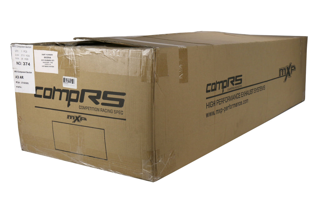 MXP Comp RS Cat Back Exhaust SS Tips - 2015-2021 Subaru WRX / STI