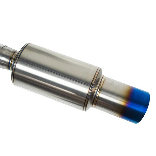 Remark R1-Spec Catback Exhaust Titanium Muffler Section w/ Burnt Tip - 2015-2021 Subaru WRX / STI