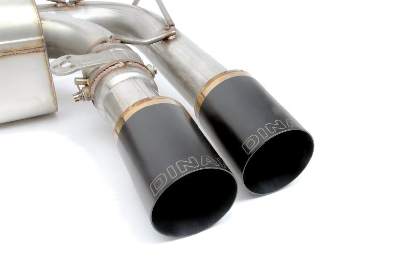 Dinan 15-19 BMW X5 M/X6 M (F85/F86) Free Flow Axleback Exhaust System - Black Tips