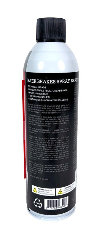 Baer Brakes Spray Brake Cleaner Non-Chlorinated, Technical Grade, 13oz (369g) Can (Aerosol)
