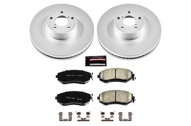 Power Stop Z17 Evolution Geomet Coated Brake Kit - Rear - 2014-2018 Subaru Forester