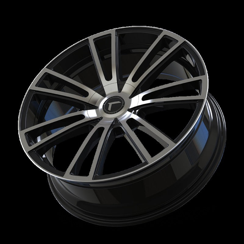 Kraze KR183 Spectra 22x8.5 5x110/127 +38 Offset Gloss Black Machined Wheel