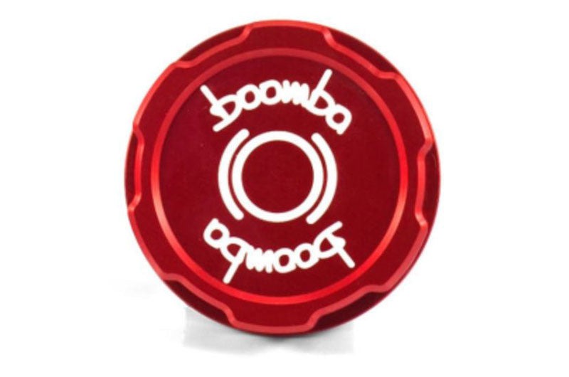 Boomba Racing Brake Reservoir Cover Cap (Red) - 2015-2021 Subaru WRX / STI