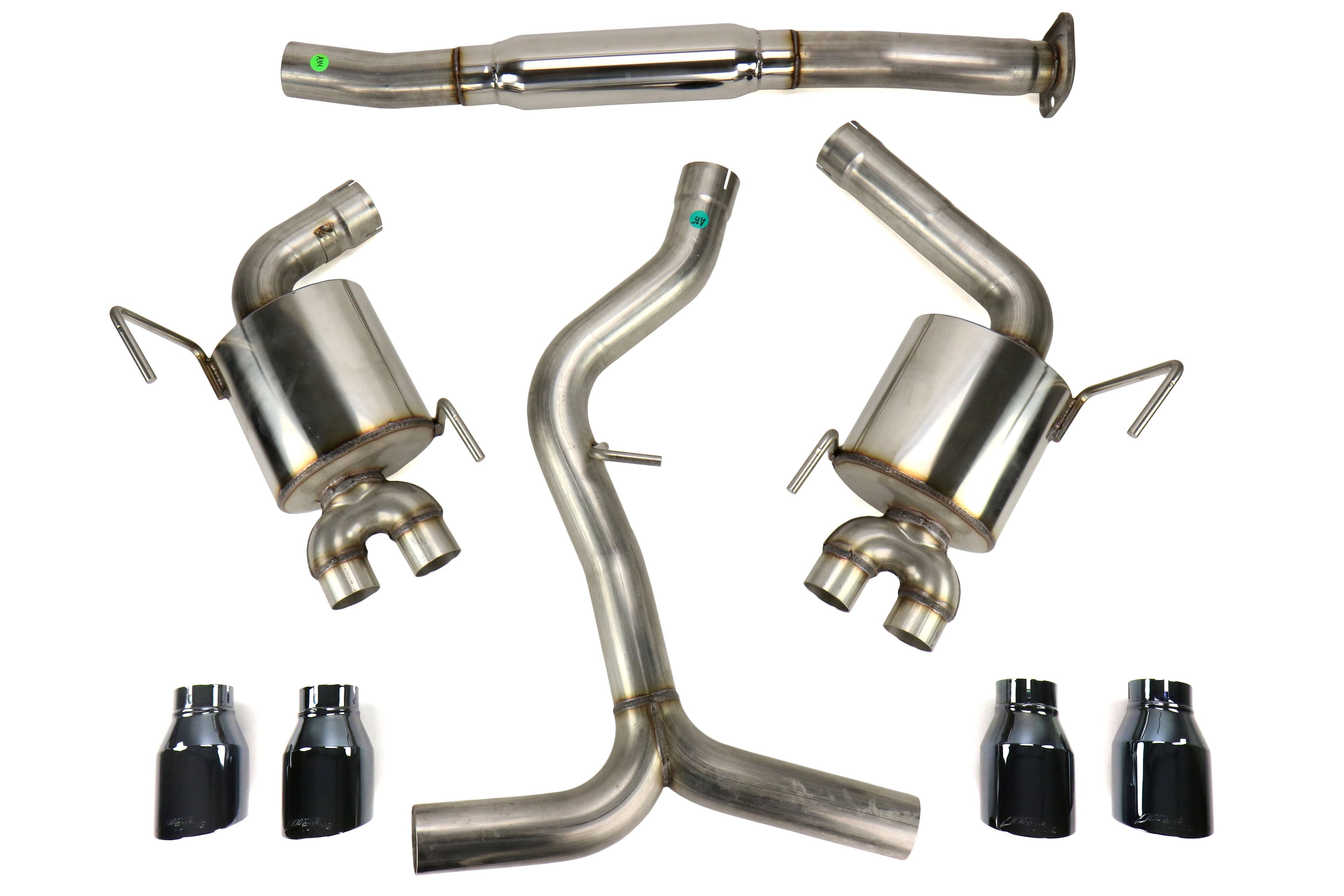AWE Touring Edition Cat-Back Exhaust (Diamond Black Tips) - 2011-2021 Subaru WRX / STI