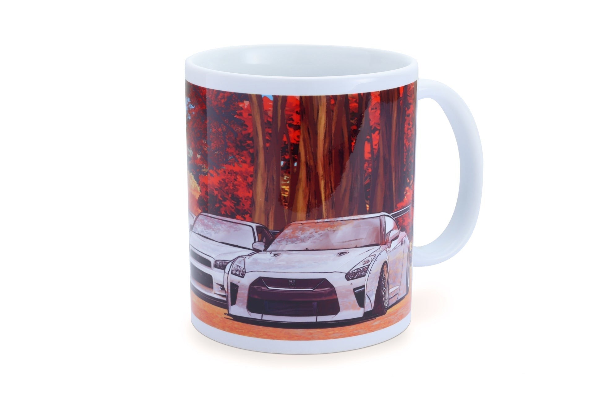 Tomei Mug - White GT-R Autumn Nagano Forest - Universal