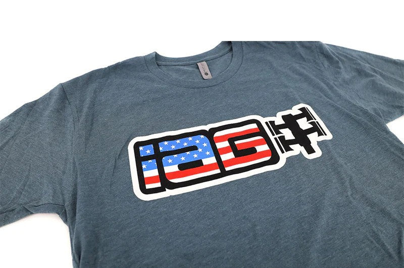 IAG Performance IAG USA Boxer Logo T-Shirt (Indigo) - Size S