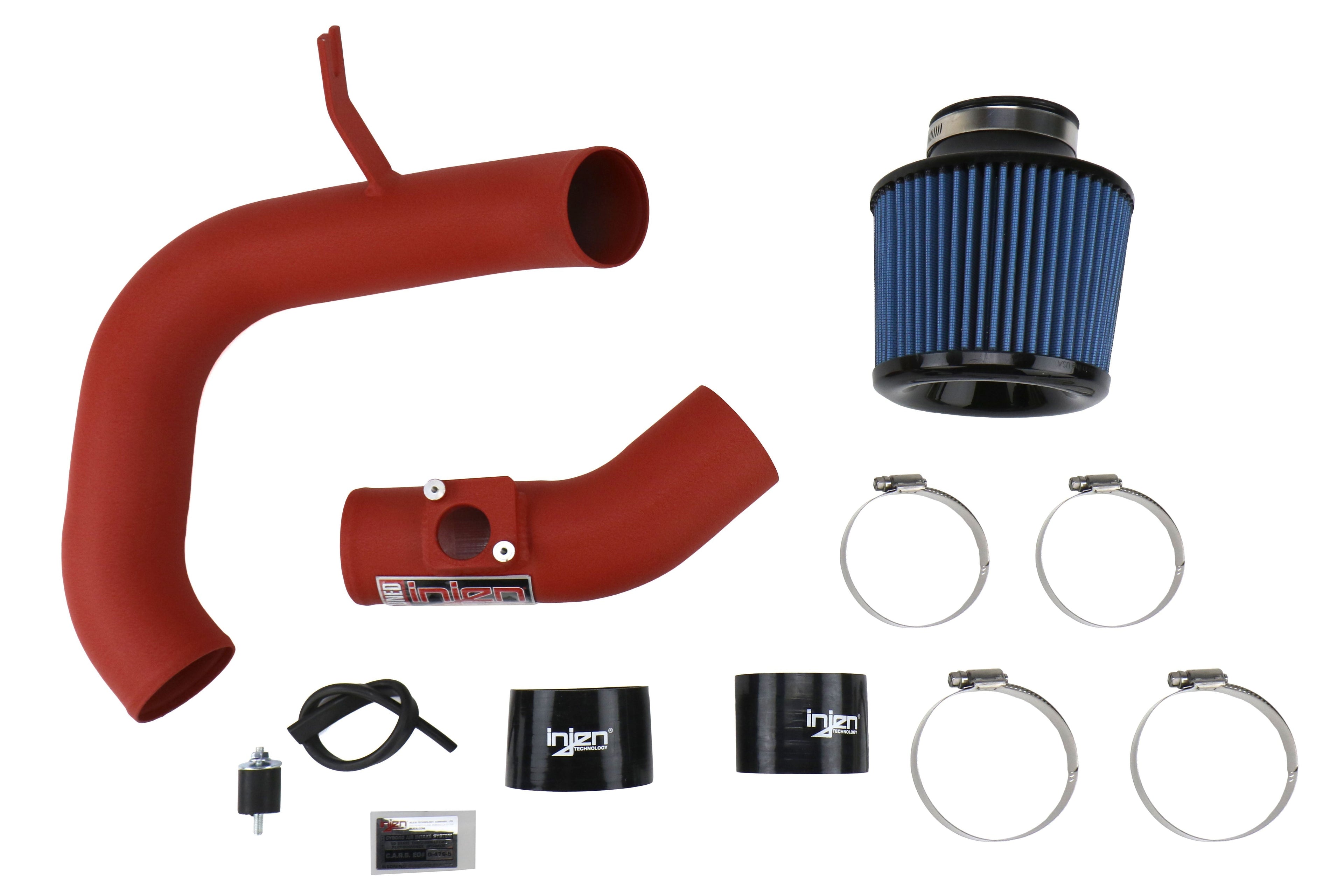 Injen Cold Air Intake Wrinkle Red - 2006-2007 Subaru WRX / 2004-2007 STI