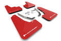 Rally Armor Red UR Mud Flap - White Logo - 2024-2026 Subaru Crosstrek