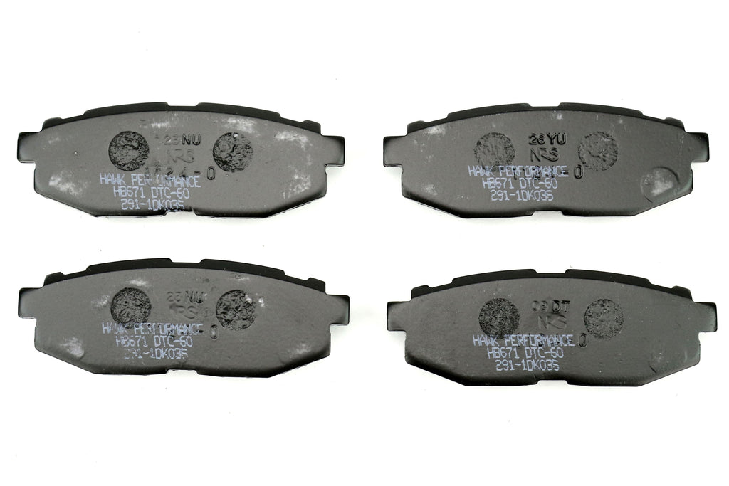 Hawk Performance DTC-60 Rear Brake Pads - 2013-2016 Scion FR-S / 2013-2020 Subaru BRZ / 2017-2019 Toyota 86