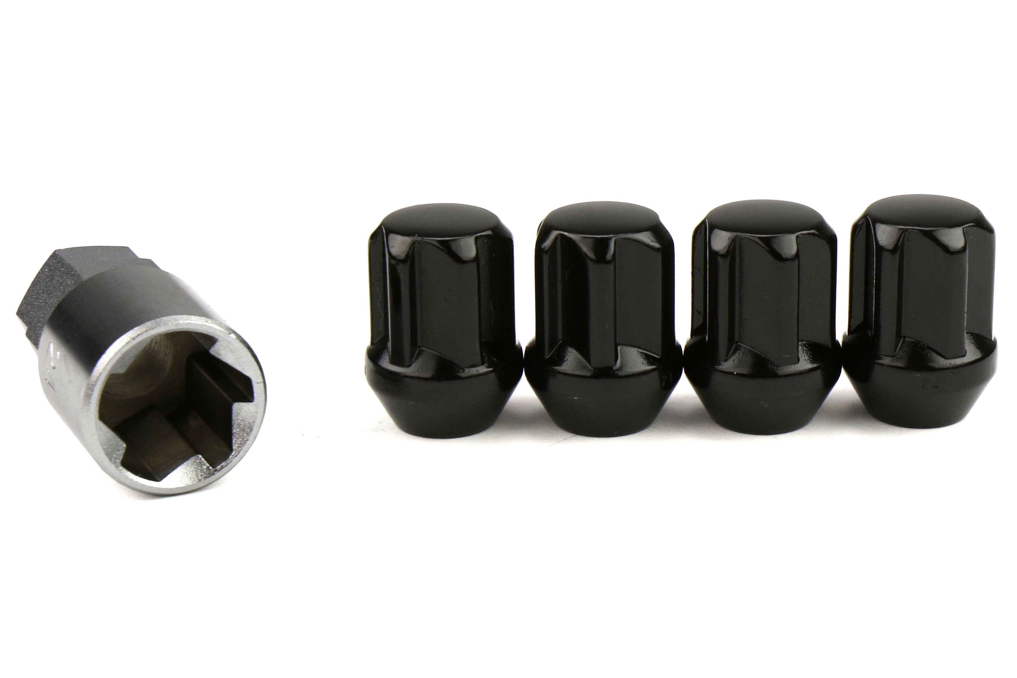 Bull Lock Tuskey 12X1.25 Lock Nuts Black - Universal