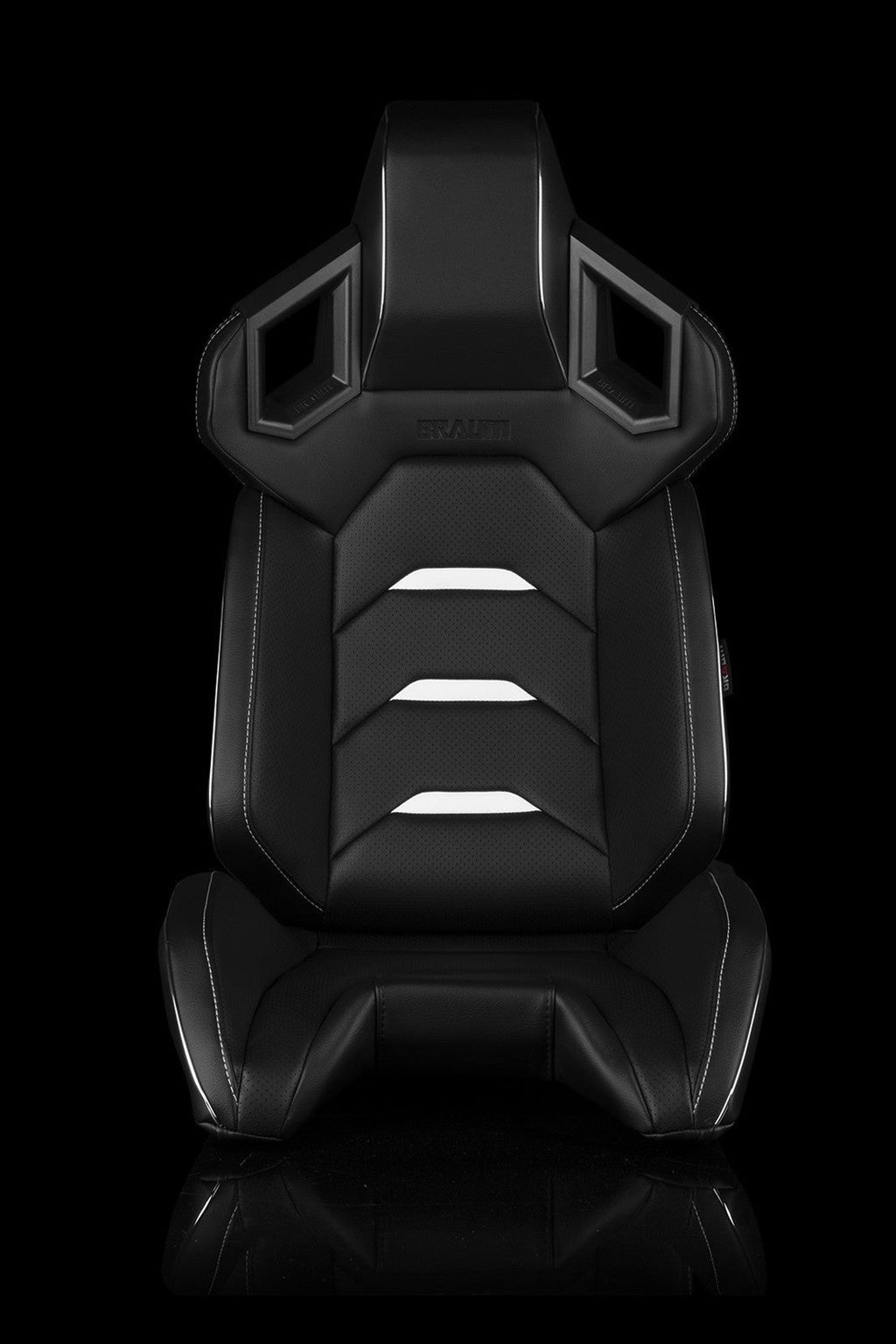 BRAUM ALPHA-X Series Sport Seats - Black / White - Universal