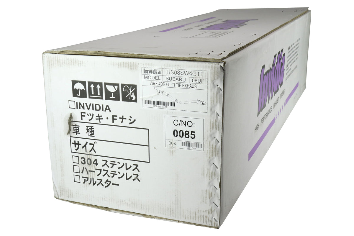 Invidia N1 Single Exit Cat Back Exhaust - Titanium Tip - 2008-2014 Subaru WRX Sedan / 2011-2014 STI Sedan