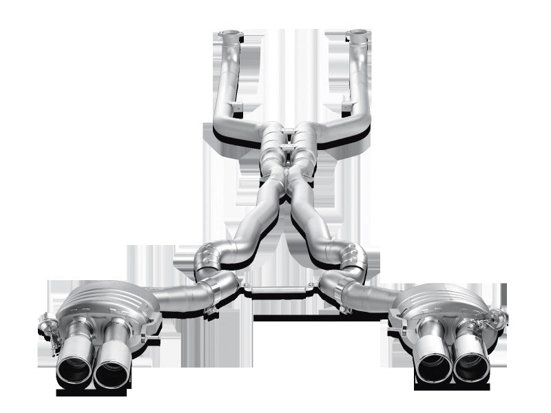 Akrapovic Evolution Line Cat Back Titanium (Requires Tips) for 2013-2017 BMW M6 Gran Coupe (F06) - ME-BM/T/6H