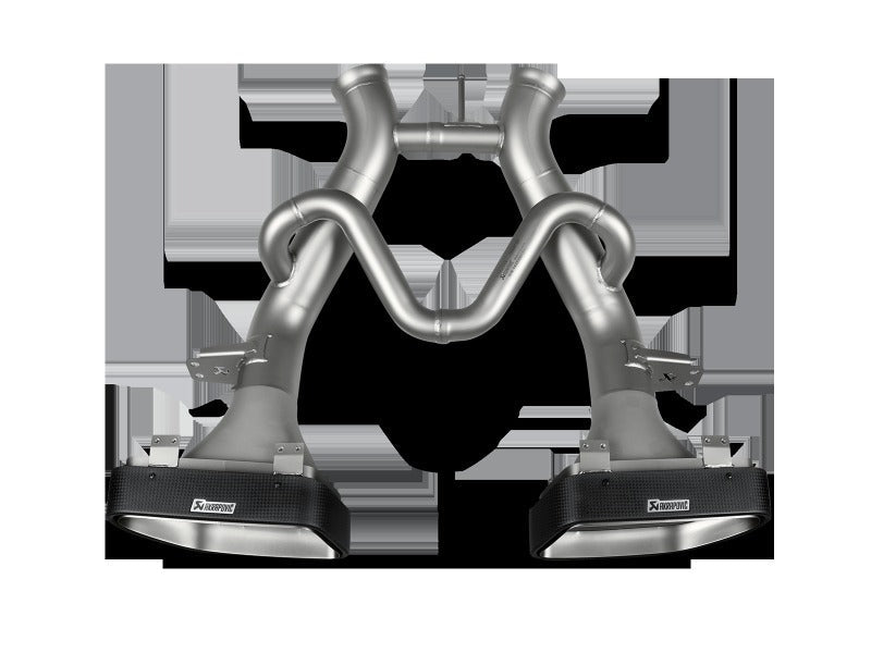 Akrapovic Slip-On Line Titanium with Carbon Tips for 2014-2017 McLaren 650S/650S Spyder - S-MC/TI/2