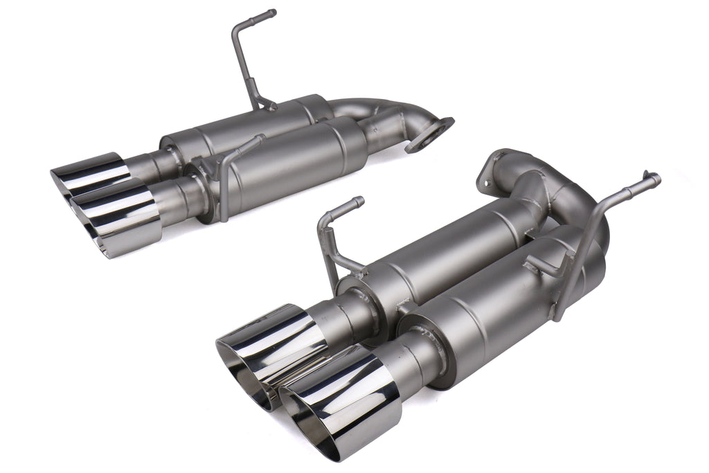 cp-e Austenite Axle Back Exhaust w/ Polished Tips - 2015-2021 Subaru WRX / STI