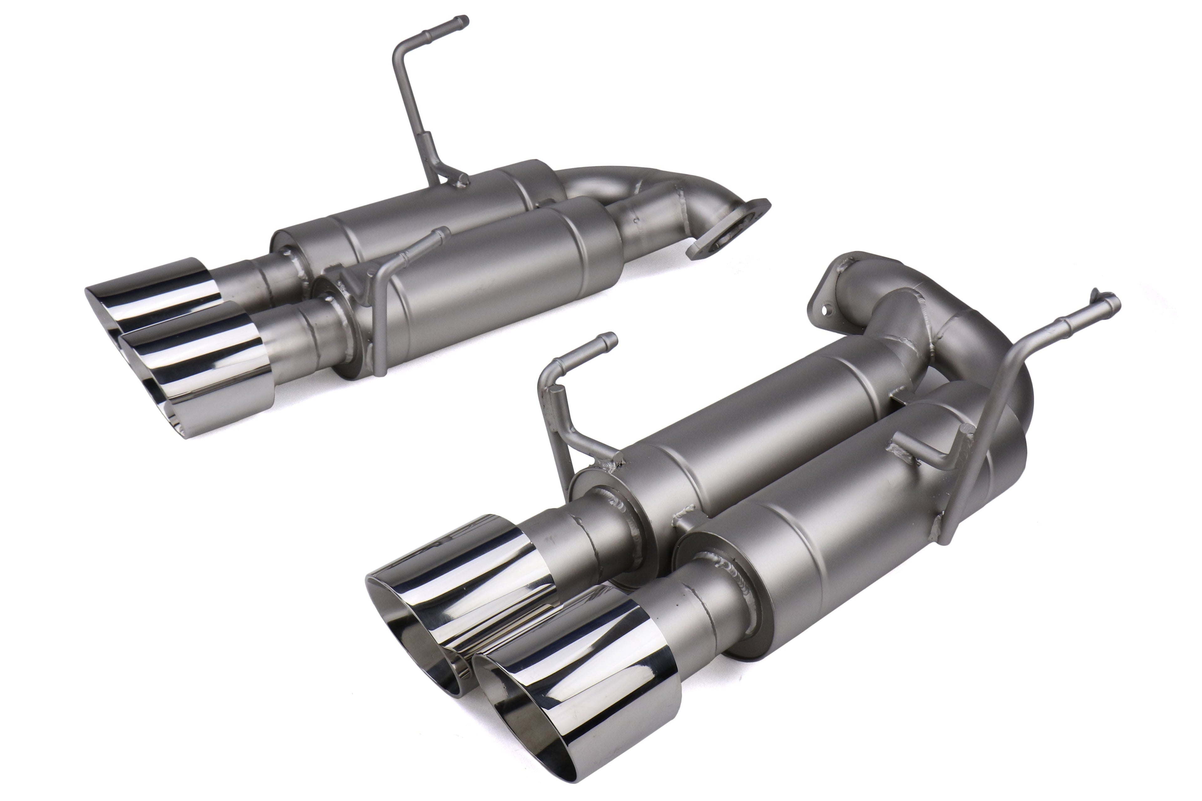 cp-e Austenite Axle Back Exhaust w/ Polished Tips - 2015-2021 Subaru WRX / STI