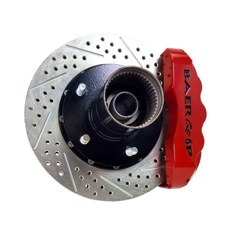 Baer Brakes 76-77 Ford Bronco 11.9in Pro+ Front Brake Kit-Red-