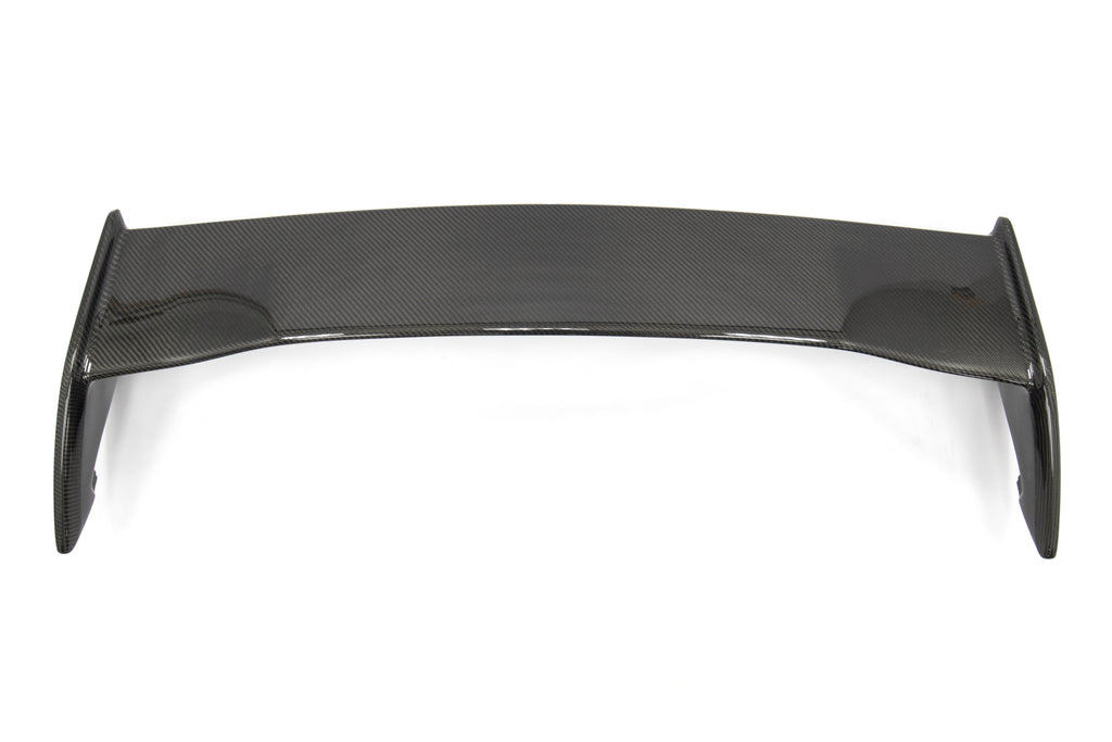 OLM Silverline Carbon Fiber OEM S Style Spoiler with Black Bases - 2015+ WRX / 2015+ STI