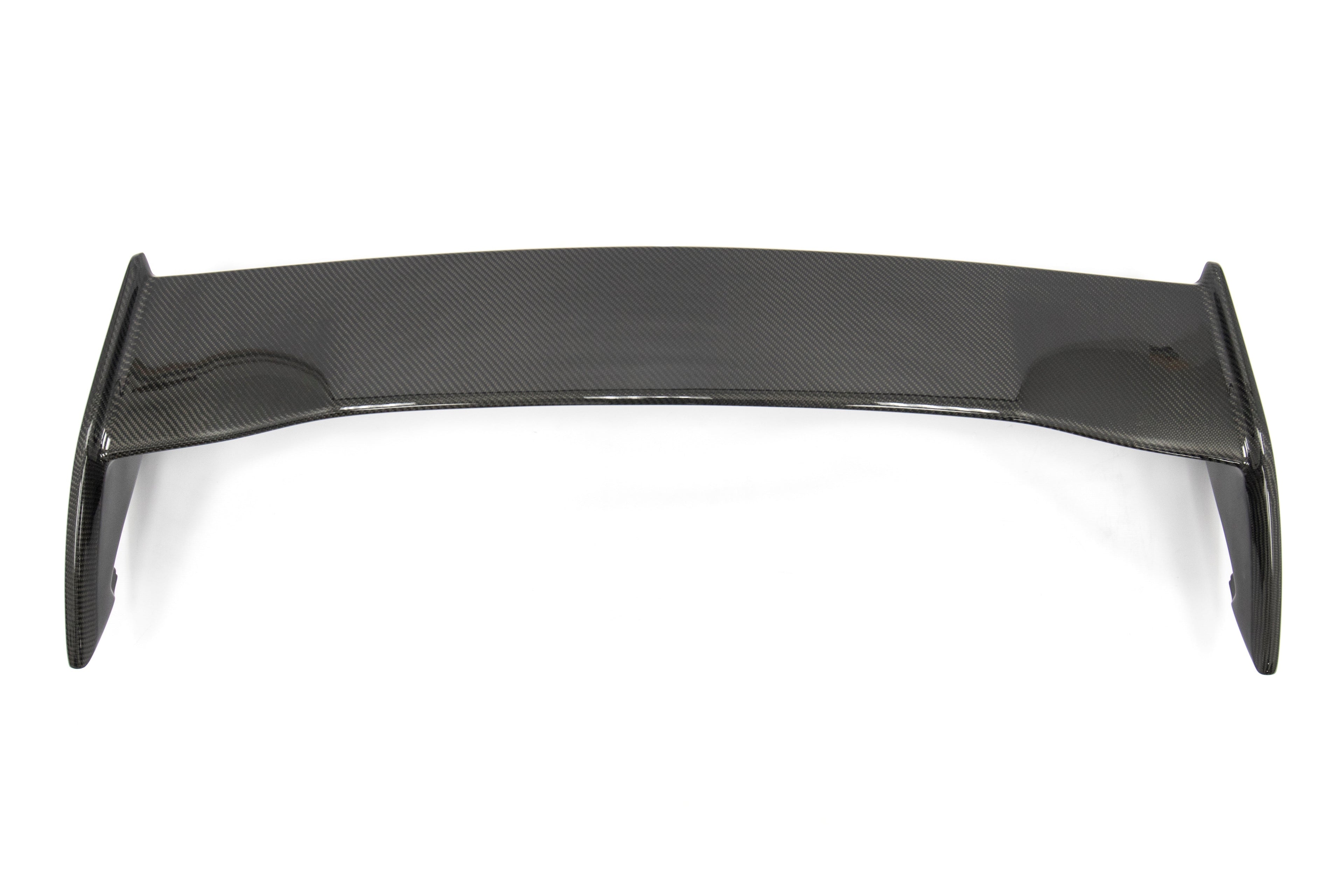 OLM Silverline Carbon Fiber OEM S Style Spoiler with Black Bases - 2015+ WRX / 2015+ STI