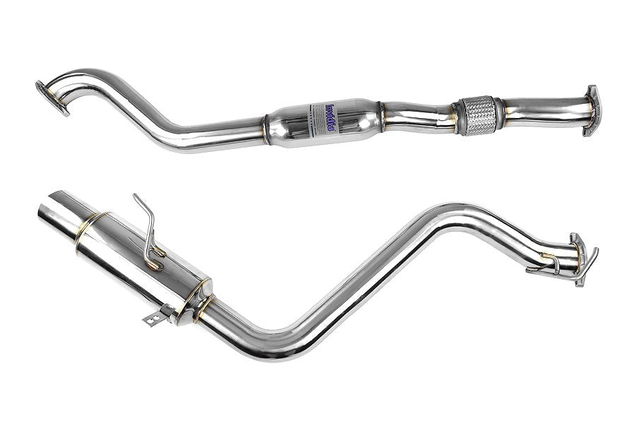 Invidia N1 Single Exit Cat Back Exhaust - Stainless Steel Tip - 2008-2014 Subaru WRX Sedan / 2011-2014 STI Sedan