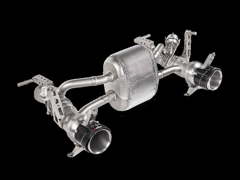 Akrapovic Slip-On Line Titanium with Carbon Tips for 2016-2017 Ferrari 488 GTB/488 Spyder - MTP-FE488H