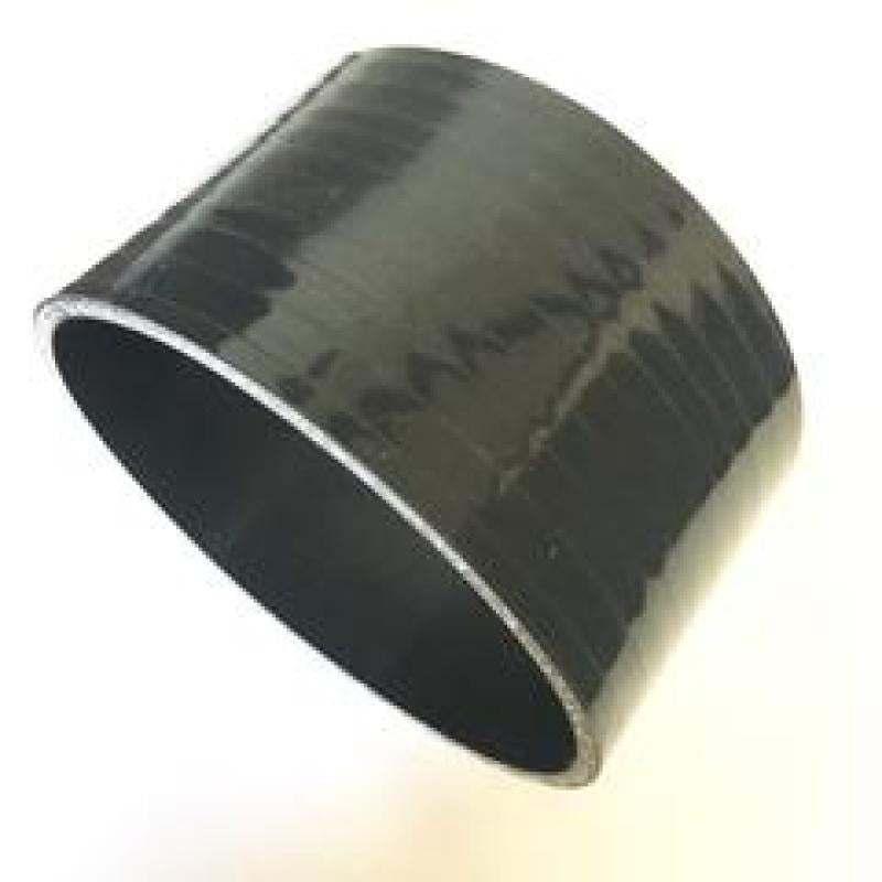Ticon 4-Ply Black 5.0in Straight Silicone Coupler