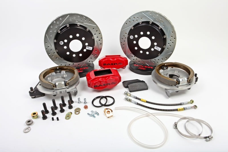 Baer Brakes Ford 8.8in C-Clip Rear Ends 13in SS4+ Rear SDZ Brake Kit - Grabber Blue