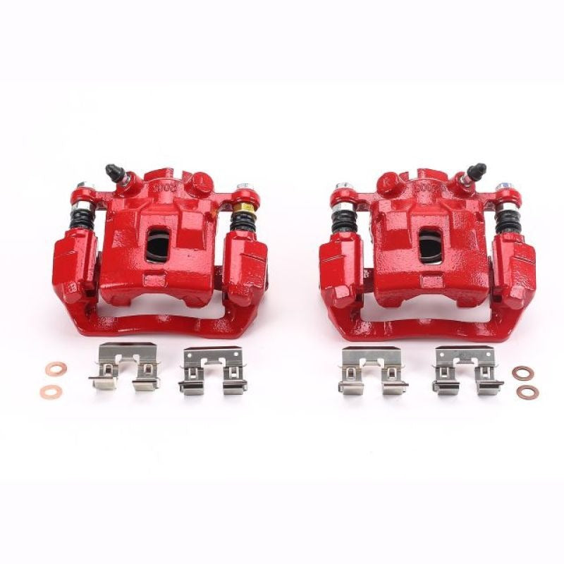 Power Stop Red Calipers w/Brackets - Rear - 2005 Subaru Legacy