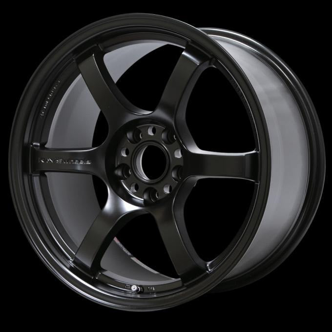 Gram Lights 57DR 17x9.0 +38 5x114.3 Semi Gloss Black Wheel - 2005-2007 Subaru STI