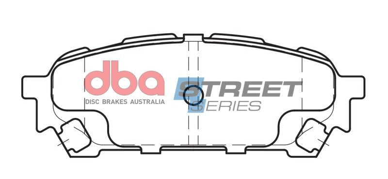 DBA Street Series Brake Pads - Rear - 2003-2005 Subaru Impreza WRX