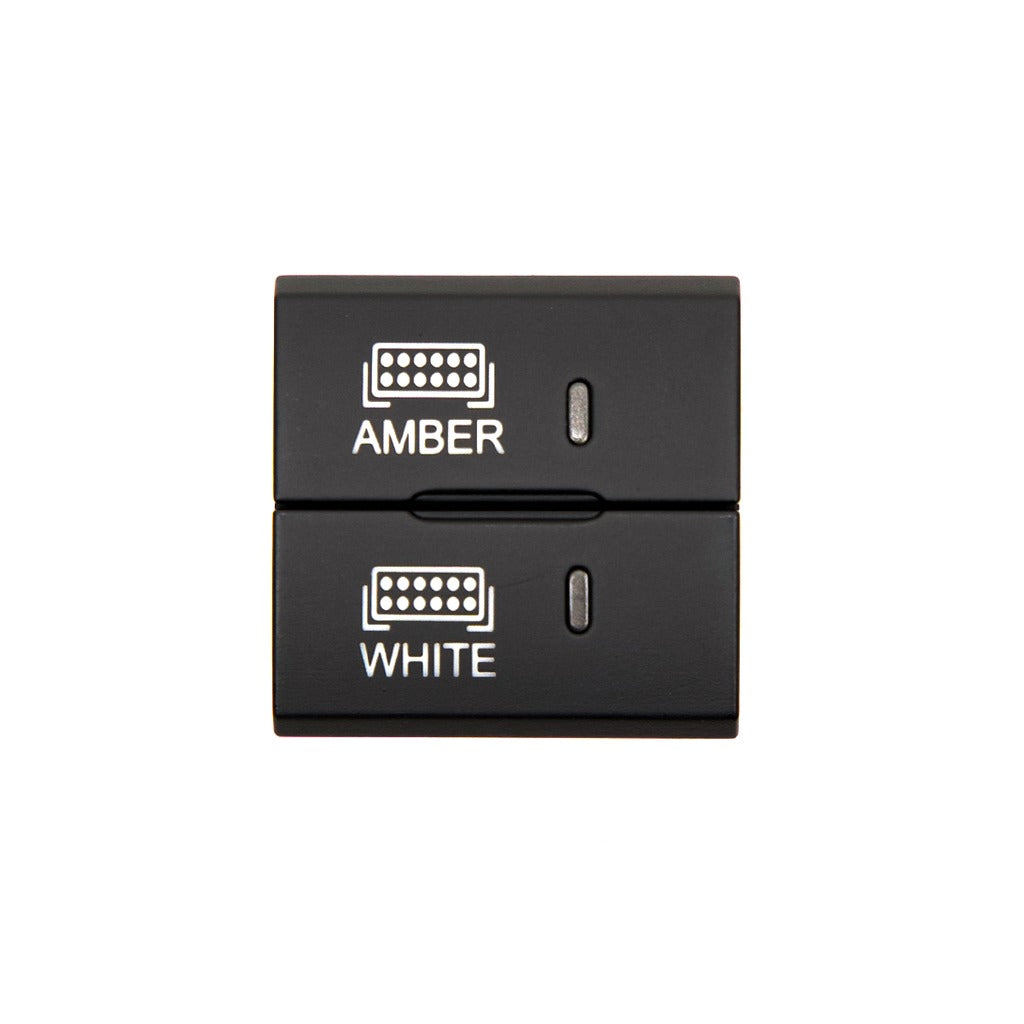 Square Style Dual Function Toyota OEM Style "AMBER & WHITE" Switch