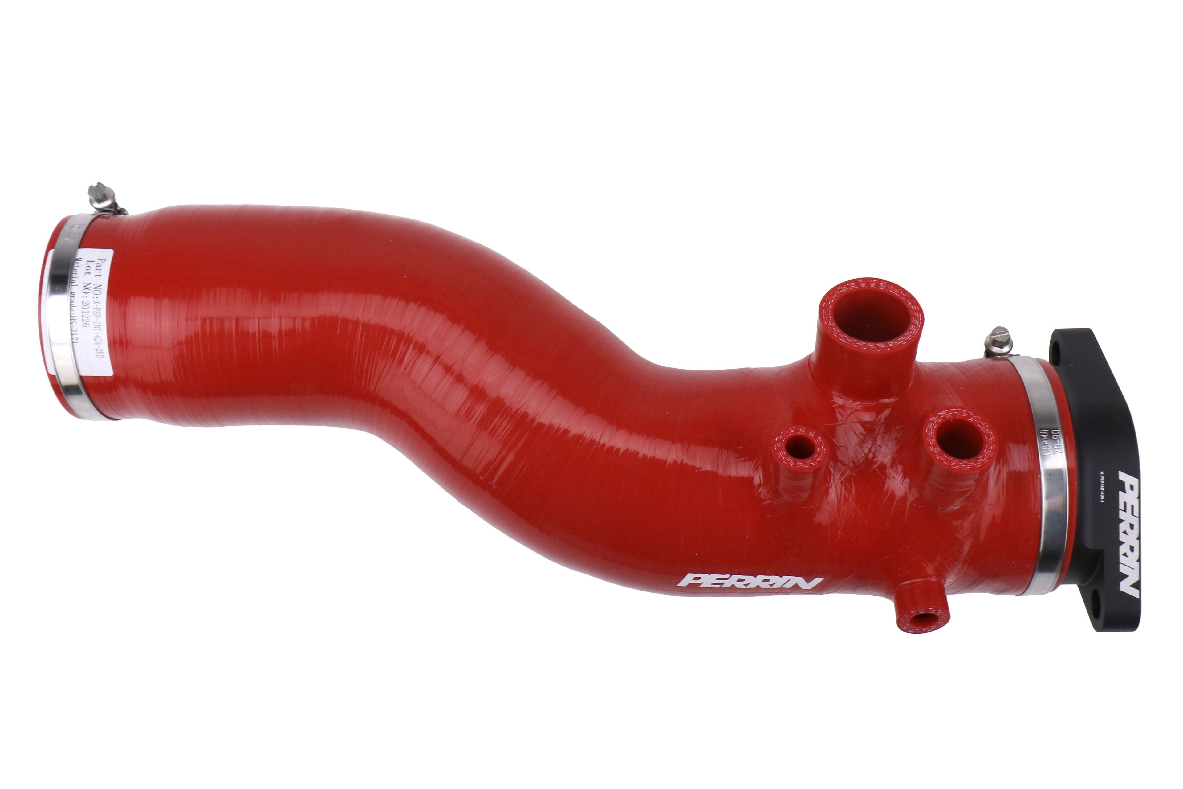PERRIN Turbo Inlet Hose w/ Nozzle Red - 2015-2021 Subaru WRX