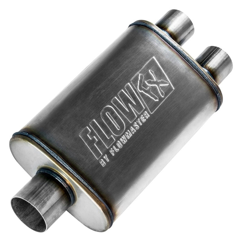Flowmaster FlowFX 3-Inch Center Inlet / Dual 2.5-Inch Outlets Muffler - 72198
