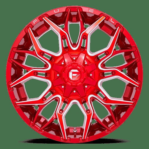 D771 22X10 8X6.5 GL-RED-MILL -18MM