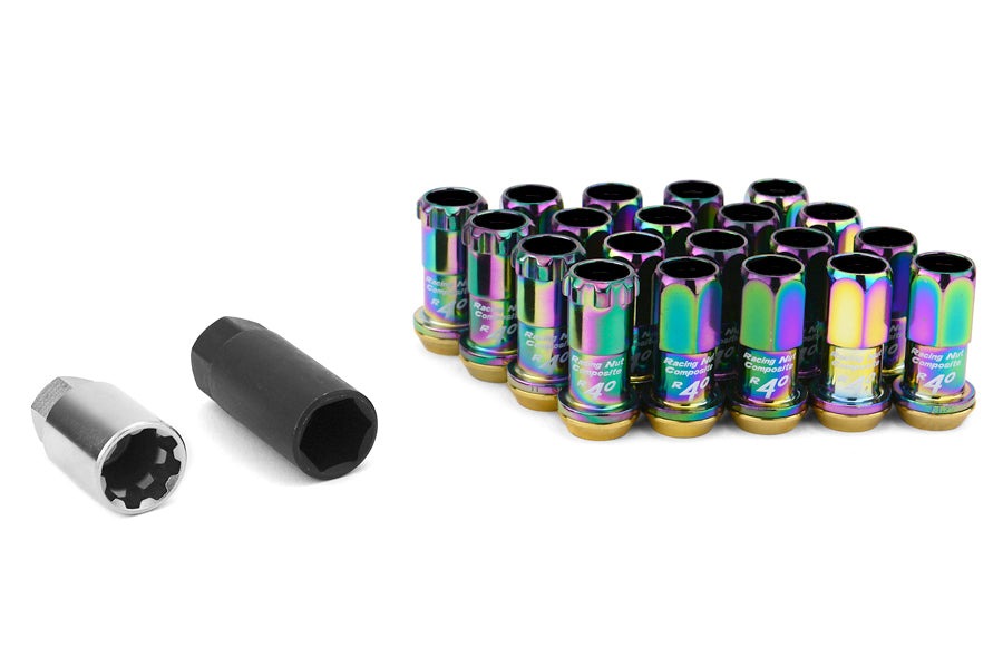 Project Kics R40 16+4 Piece Neo Chrome 12x1.25 Lug Nuts