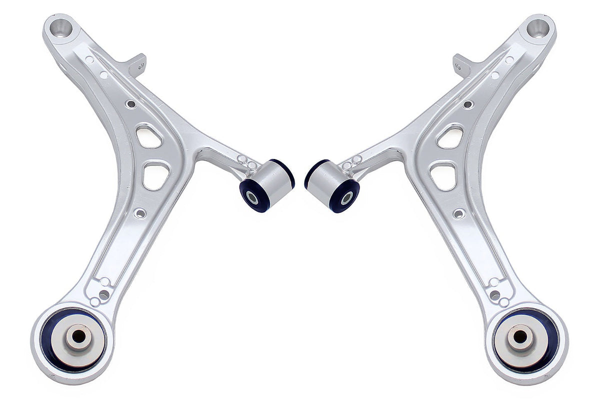 SuperPro Front Lower Alloy Control Arm Kit (+Caster) - 2008-2014 Subaru WRX / STI