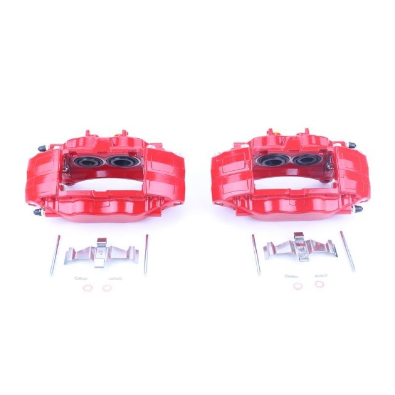 Power Stop Front Red Calipers w/o Brackets - Pair - 2004-2014 Subaru Impreza