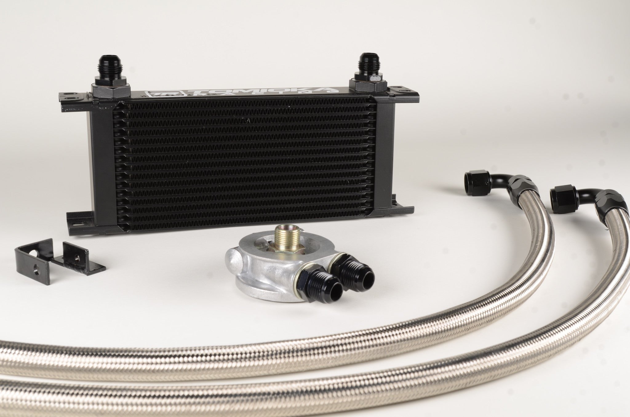 Tomioka Racing Oil Cooler Kit with Thermostat - 2008-2021 Subaru WRX / STI
