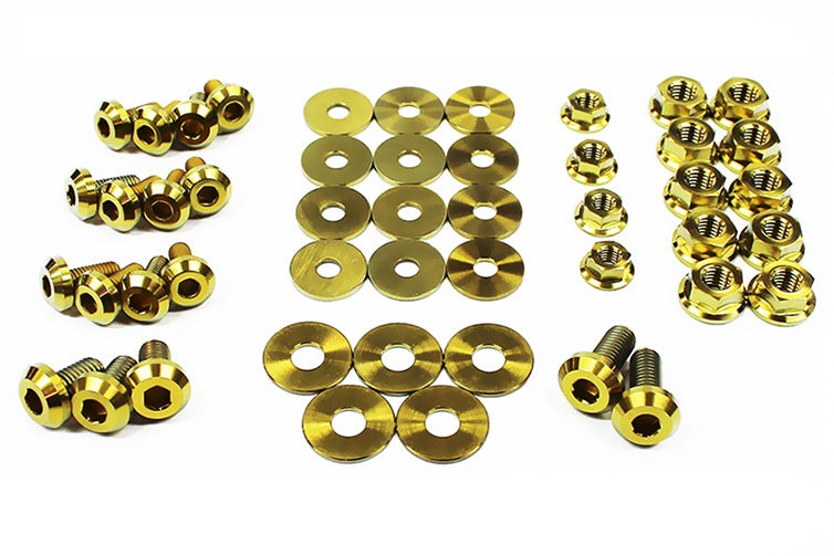 Fast Turn Fittings Subaru Impreza WRX and STI (Engine Bay) VA Gold - 2015-2021 Subaru WRX/STI